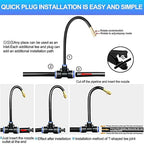 Drip Irrigation Kit Automatic Watering System for Potted Plants, 360 Degree Adjustable Copper Micro Sprinklers, Quick Connect Tubing Fittings for Garden, Lawn, Patio, Balcony(20 Nozzles)