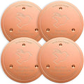Mellbree 4-Pack Premium Copper Cleaning Disc, 0.6mm Thick 99.99% Pure Copper with Stable Triple-Point Support, All-Season Physical Water Care for Bird Baths