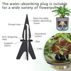 GreenShip 4-Pack Patented Self-Watering Spikes – DIY Plant Watering System for Indoor Plants, Fits Grower Pots, Reuse Containers, Automatic Self-Watering Stakes (Medium)