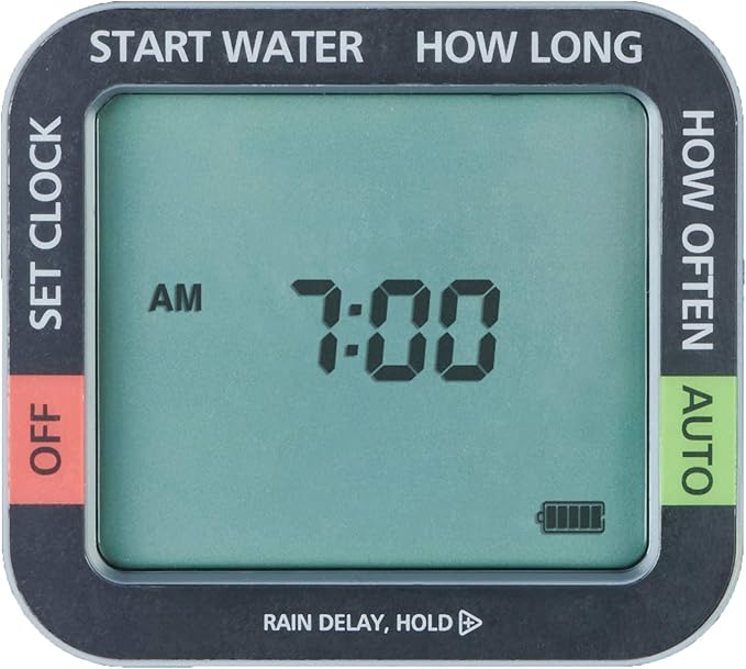Melnor 65138AMZ AquaTimer Digital Hose Timer, 1-Zone Timer, QuickConnect Bundle, Black, Yellow