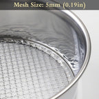 Wazakura 3PCS Soil Sieve Set 8-1/4 inch (210mm),3 Sieve Mesh Filter Sizes, Japanese Bonsai Gardening Tool - 8-1/4inch(210mm)
