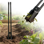 Post Hole Digger 4.5FT Heavy Duty Hole Digger with Dual Sharp Blades Professional Manual Hole Digger Tool for Gardening Transplanting Fence Installation Construction