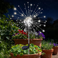 btfarm 1 Pack Solar Garden Lights Outdoor, 8 Modes Firework Lights Solar Powered, Waterproof Twinkle Fairy Light Outside for Yard Patio Pathway Pool Christmas Party Decorative, Cool White