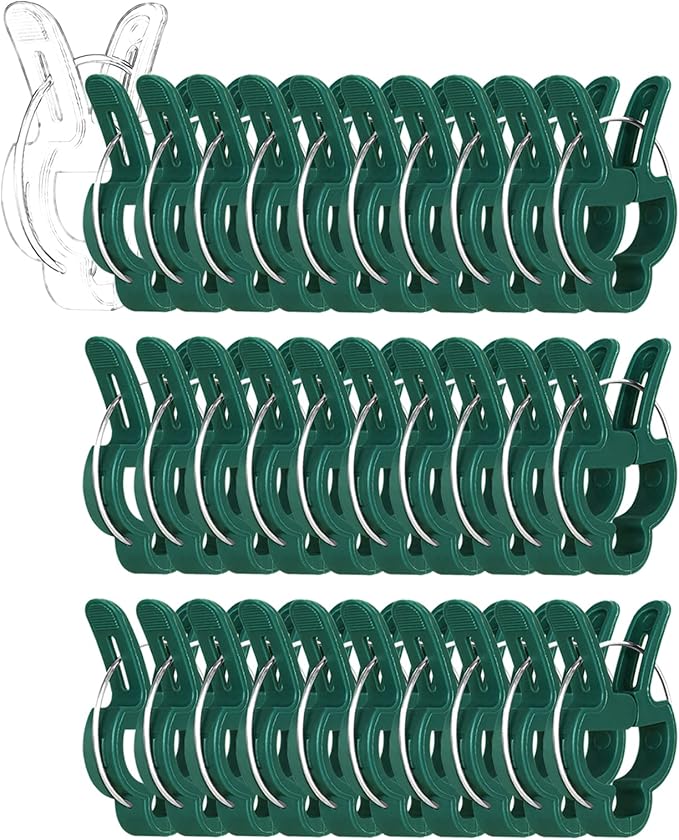 Yinghezu 30 Pcs trumpet 1 inch Plant Support Clips,Flower and Vine,Garden Tomato Plant Support Clips for Supporting Stems,Vines Grow Upright Climbing,Tool for Straightening,Tomato Cage,Trellis.