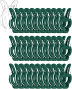 Yinghezu 30 Pcs trumpet 1 inch Plant Support Clips,Flower and Vine,Garden Tomato Plant Support Clips for Supporting Stems,Vines Grow Upright Climbing,Tool for Straightening,Tomato Cage,Trellis.