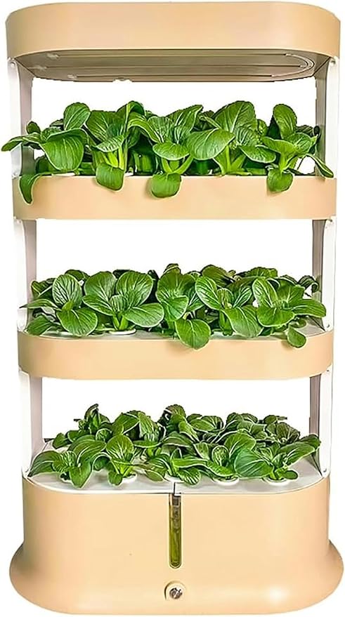 FLTRGO Garden Hydroponic Growing System 48 Pods Hydroponics Tower, Plant Germination Kit Aeroponics Growing Kit with LED Grow Light & Automatic Watering, Smart Garden Planter Aquaponics