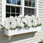 AGIRL 3 Bundles White Artificial Hydrangea Flowers for Outdoors, UV Resistant Lifelike Faux Flowers for Spring Indoor Outdoor Garden Patio Porch Balcony Home Decoration Wedding Party Centerpieces