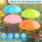 MIAOLLUN 24" Adjustable Angles Plant Umbrellas for Outdoor Plants Garden Umbrella Shade for Potted Plant, 40" Height Garden Plant Umbrella Shade Cover for Patio Flowers, Plants,2pcs