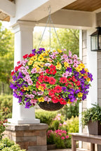 Artificial Flowers for Outdoors, 8 Bundles Faux Silk Spring Flowers for Outside for Planter Front Door Porch Yard Patio Window Box Home Decor