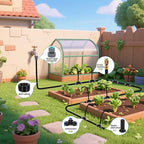 65ft Drip Irrigation System Kit with 20 Brass Spray Nozzles - 360° Adjustable Automatic Watering System for Gardens, Lawns & Greenhouses