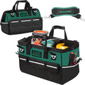 GrenPRO Tool Bag Organizer for Men, Wide Mouth Small Tool Bags,13.5 Inch Soft Handle Toolbox Organizer Storage, Large Zipper Electrician Tool Bag