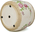 Dosayes Large Ceramic Pot for Planters, Ice Crack Glazed Flower Pot with Drainage Holes,5.91inch Vintage Planters for Indoor and Outdoor (Pink)