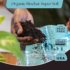 Rosy Soil Indoor Potting Soil for House Plants - Organic Potting Soil Mix for Indoor Plants - Enriched w/Root-Boosting Biochar for Foliage Plants, Flowers, Herbs - Peat Free, Less Prone to Gnats - 8qt