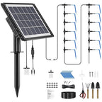 Solar Irrigation System for Garden - Skycow 2W Solar & USB Power Automatic Drip Irrigation Kit15 Potted Indoor Outdoor Garden Balcony Anti-Siphoning Plant Watering System 25 Timing Mode