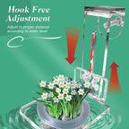 Upgrade Acrylic Aquarium Plant Holder Hanging Aquatic Plant Holder,Adjustable Hook Fish Tank Pot for Hanging Cultivation and Aquarium Decor