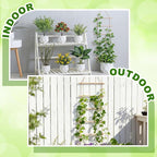 Novabright 15.7'' Chain Trellis for Climbing Plants Indoor Natural Wood Ladder Plant Support for Vines Ivy Pothos Wide Strong Climbing Support Modern Home Decor Garden Use Indoor Outdoor