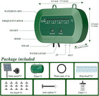 Solar Drip Irrigation System, Automatic Watering Kit for 15 Pots with 49ft Hose, Anti-Siphon Garden Irrigation System for Vacation, Balcony & Greenhouse, 12 Modes Self Watering System, Split