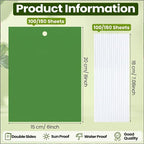 Qualirey 150 Pcs 6 x 8 Inch Sticky Traps for Plant Double Sided Sticky Trap for Gnats with Twist Ties Fly Traps for Fruit Insect Fungus Bugs Indoor Outdoor (Green)