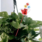 5pcs Metal Decoration Garden Decor, Watering Can Shape Plant Stakes, Stakes for Indoor and Outdoor, for Potted Plants, Greenhouse or Patio