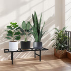 Plant Stand Indoor Outdoor, Heavy Duty Iron Pedestal Stands Metal Plant Stand for Indoor Outdoor, 1-Tier Sturdy Flower Stand Display Plant Shelf
