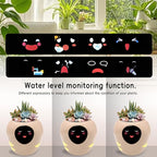 Smart Plant Pot with Expression, AI Intelligent Flower Pot for Indoor Decoration, Smart Garden Pot with Water/Light/Temperature Sensors, Ivy AI Planter (Pink（Big）)