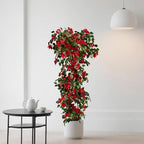 Artificial Bougainvillea Tree -6FT Faux Bougainvillea Tree with Realistic Flowers, Tall Fake Flower Tree for Indoor or Outdoor Decor, Silk Floral Plant for Living Room, Porch, Garden (Red)