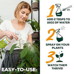 Neem Oil Spray for Plants with Peppermint Oil – for Indoor & Outdoor Plants, Gardens, & Houseplants– Best Value Refill 8 oz Concentrate Makes 1 Gallon RTU