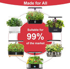 Salsa Garden Seed Pod Kit for AeroGarden, idoo, Ahopegarden, MUFGA with Red Chili/Green/Yellow/Purple Bell Pepper, Red/Golden Cherry Tomato - Hydroponics Supplies for Most Brand (7-pod)