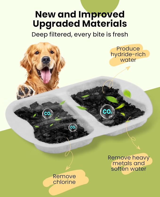 oneisall 8 Set Filters for PWF-002 Dog Fountain | Contain 8Sets Filter,Higher Adsorption Efficiency,Wide Compatibility,Dual Pump Protection, Lower Long-term Pet Expenses