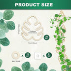 20pcs Monstera Leaf Chain Trellis for Climbing Plants Plant Trellis Indoor and Outdoor Vine Support Plant Accessories Garden Wall Plant Rack Frame Suitable for Monstera Pothos Ivy