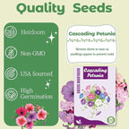 Cascading Petunias Seed pod Kit - Flower Seed Pod Refill for All Indoor Garden, 8 Grow Pods with Seeds of Cascading Petunias, Compatible with All Hydroponics Growing Systems