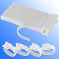 California JOS 60 PCS 6 Inches Reusable Cable Ties, Wire Ties, Cord Organizer, Cable Organizer, Adjustable Cable Management - White