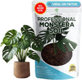 Professional Monstera Soil Potting Mix 2.2 Quarts Ready to Use, Premium Indoor Plant Soil for Monstera Plants, Peat Coco Coir Perlite Dolomite, Well Draining Dirt Monstera Made in USA