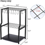 UU-Major Garden Tool Organizer,Yard Tool Rack Heavy Duty,Free Standing for Garage Corner,Garage Organization,Garage Organizers and Storage,Garden Tool Holder for Lawn,Shed,Outdoor,Metal