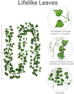 ARTKAIKE Fake Vines for Room Decor Aesthetic Artificial Plant Ivy Leaves Hanging Greenery Garlands for Home Bedroom Wall Wedding Party Decor (252FT 36PCS Vines)