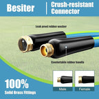 Flexible Short Garden Hose 5/8” 10FT: Hybrid Rubber Portable Length Hose - Lightweight Water Hose with Male to Female Fittings - Tangle-Free Hose for Cleaning Park, Car Wash, Outdoor, Watering