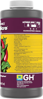 General Hydroponics FloraMicro 5-0-1 Plant Food, Part of FloraSeries Advanced Nutrient System for Plants, 16 oz.