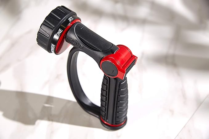 Orbit 58993 7-Pattern Watering Nozzle with Thumb Control, Black