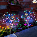 Anordsem Solar Garden Lights Outdoor: Bendable Copper Wire with 120 LED Firework Beads - Colorful Waterproof DIY Fairy Decoration for Yard Pathway Patio - Gifts for Women Mom Homeowners