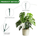 15pack Adjustable Plant Support Pole Stackable Indoor/Outdoor Support Pole with Clamps, Suitable for Supporting Monstera and Climbing Plants, Garden Accessories, Perfect Replacement for Plant Stakes