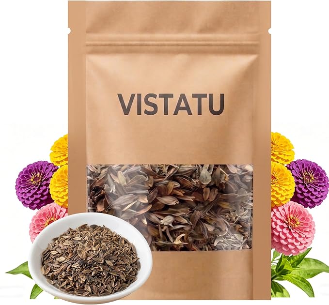 1000+ Crazy Blend Zinnia Seeds for Planting Zinnia Elegans Heirloom Open Pollinated & Untreated Mixed Color Zinnia Flowers
