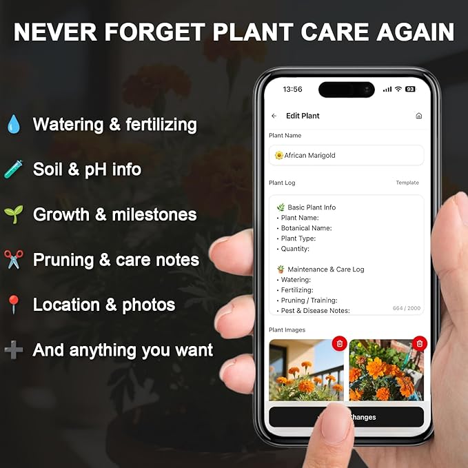 QR Plant Labels, Scan-to-Record Plant Care Tracker & Garden Journal, 304 Stainless Steel Outdoor Waterproof Tags Markers for Seeds and Herbs, 20 pcs