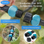 2025 Flat Soaker Hose 10 ft for Garden, 10' Linkable Drip Hose Diy Garden Irrigation System Saving 80% Water, Dual-layer Leak-free Design Water Hose with Holes