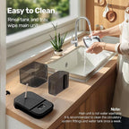 Cat Water Fountain, Wastewater Separation & No Filter Cotton, Pet Water Dispenser with 101oz/3L Large Capacity Tank, Wireless Automatic Water Fountains for Cats Indoor Cat Watering Supplies