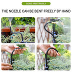 Drip Irrigation Kit Automatic Watering System for Potted Plants, 360 Degree Adjustable Copper Micro Sprinklers, Quick Connect Tubing Fittings for Garden, Lawn, Patio, Balcony(20 Nozzles)