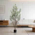 Artificial Olive Trees,6FT Tall Faux Olive Tree with Planter,Fake Olive Tree for Modern Home Office House Living Room Decor