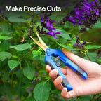 VIVOSUN 2-Pack Curved Gardening Scissors 6.5 Inch Hand Pruner Shear with Titanium Coated Precision Blades