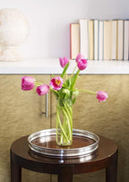 KaBloom Flowers - Valentine Collection - Bouquet of Fresh Pink Tulips with Vase (Farm-Fresh, Cut-to-Order and Homegrown in the USA). Gift for Birthday,Valentine, Mother’s Day Fresh Flowers