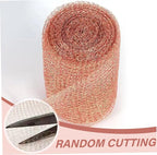 Copper Mesh 5 Inch x 29.5 Ft Copper Mesh for Slugs Rustproof Wire for Slugs Wire Repellent Roll Pet Friendly Plant Protector for Rodent, Bat & Snail..