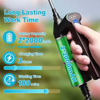 SideKing Electric Sprayer Wand, 3 Adjustable Pressures Battery Powered Garden Sprayer Wand with 31" Telescopic Wand, 16.4FT Hose, 4 Nozzles, Portable Water Sprayer for Lawn, Weed, Yard Care